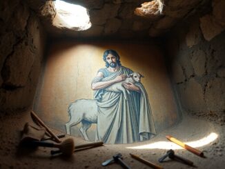rare discovery ancient fresco of jesus as the good shepherd unearthed in iznik turkey 1765615943