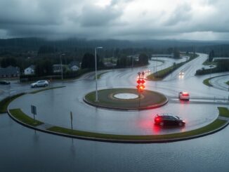 swansea roundabout flooded impact of recent storms 1765264846