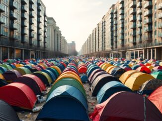 unveiling londons tent village a stark contrast to luxury living 1765770525