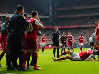 gary neville critiques martinellis conduct in arsenal vs liverpool match 1767935147