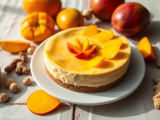 mango cashew cheesecake with ginger biscuit base 1768381630