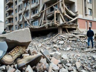 deadly explosion flattens upper floors of military police building near st petersburg 1771350962