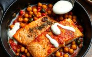 15 minute one pan salmon with chickpeas and lemon yoghurt 1772427765