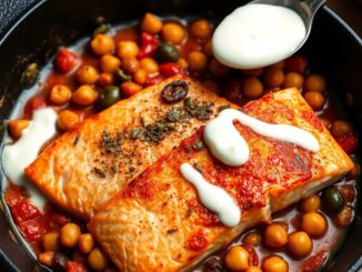 15 minute one pan salmon with chickpeas and lemon yoghurt 1772427765