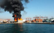 iran launches missiles at israel and us bases as huge blaze engulfs bahrain naval facility 1772406072