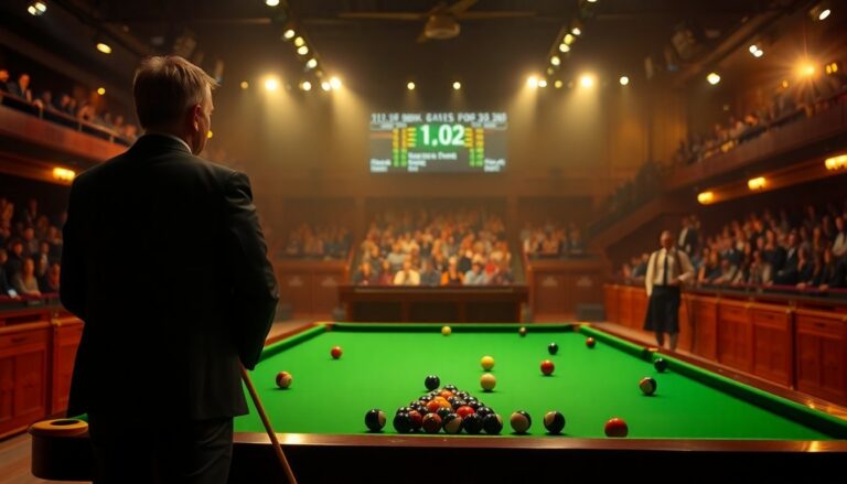 Allen and Hawkins trade blows as Allen moves within one frame of a Crucible semi