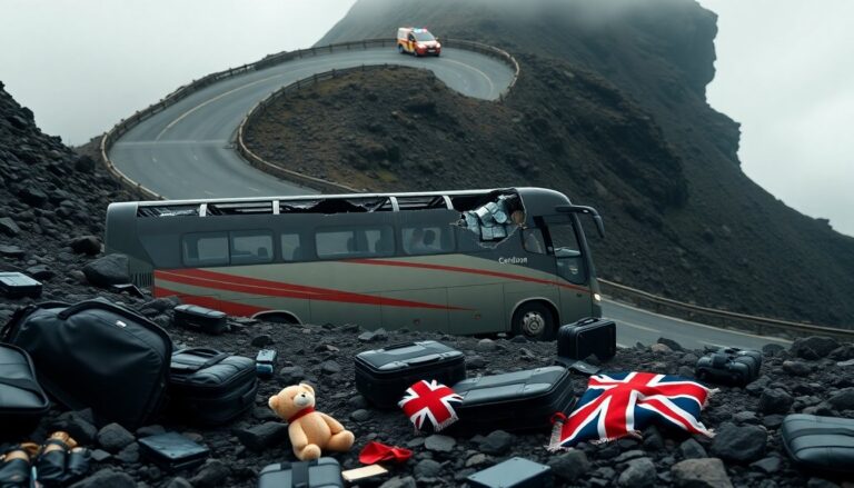Bus carrying British tourists crashes into ravine on La Gomera