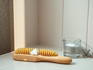 Cheap cleaning hack: remove black mould from grout with a £2 brush