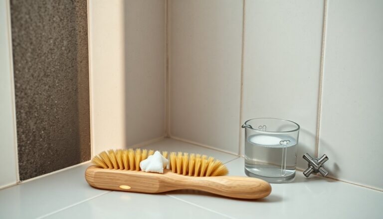 Cheap cleaning hack: remove black mould from grout with a £2 brush