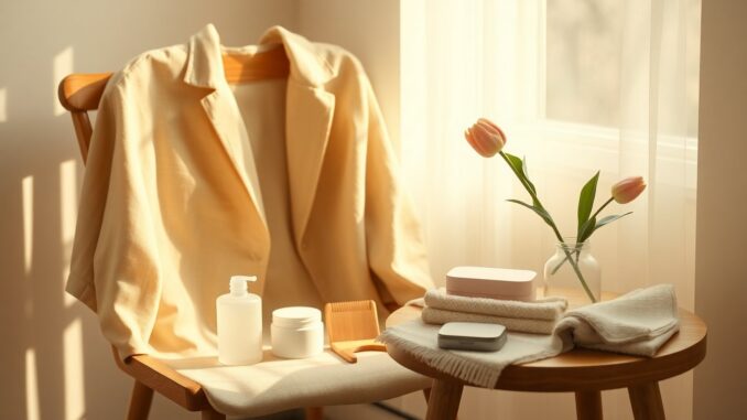 Collarless jackets and at-home beauty picks to refresh your spring wardrobe