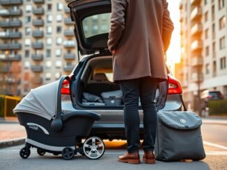 Compact newborn travel system for car and city