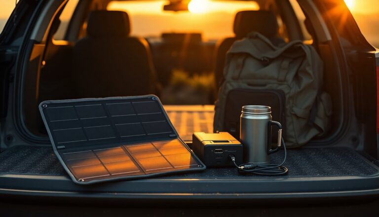 Compact solar and power station bundle for lightweight outdoor energy