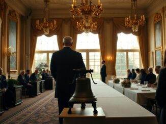 King Charles shares jokes and a naval bell with Donald Trump at White House state dinner