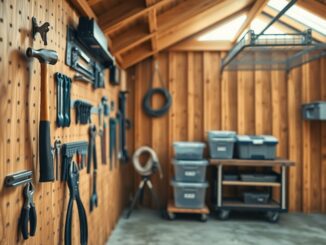 Practical garage storage solutions to organise your shed