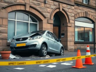 Vehicle collides with Chalmers Centre, services affected in Edinburgh