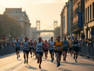 Which famous faces are running the 2026 London Marathon