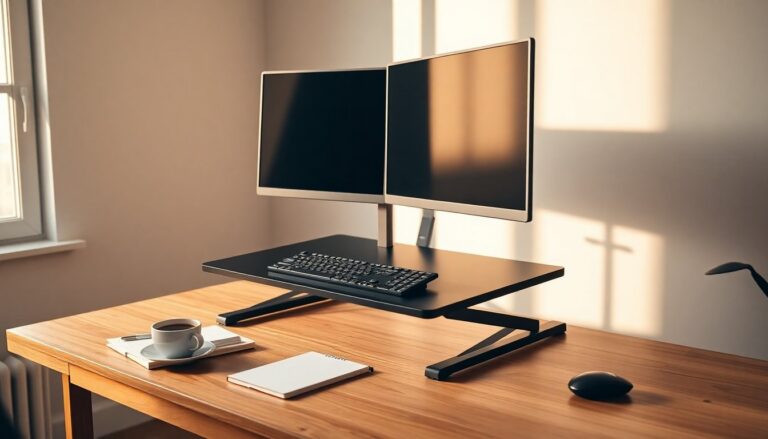 Convert your desk with the Fellowes Corviso sit-stand workstation