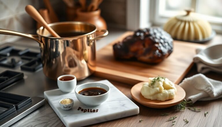 Make richer gravy with soy sauce and a quick roux