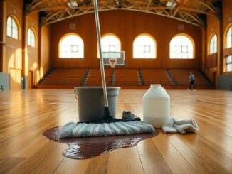 Water-based resin remover for sports halls and gym floors